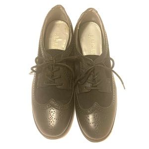 🕶Ralph Lauren Imogen Black Wingtip Shoes 9.5
